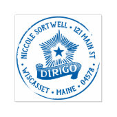 Dirigo Self-Inking-Address-Briefmarke Permastempel (Design)