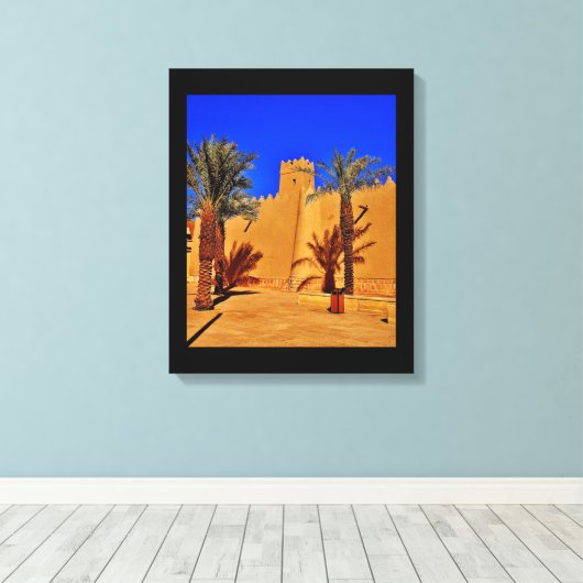 Diriyah Architektur Leinwanddruck (Insitu (Holzboden))