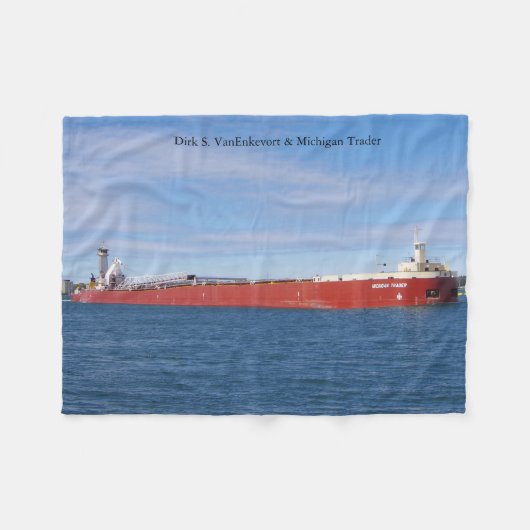 Dirk S. VanEnkevort & Michigan Trader Fleecedecke (Vorderseite (Horizontal))