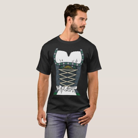 Dirndl Okterbfest Halloween Costume German Culture T-Shirt (Vorne ganz)