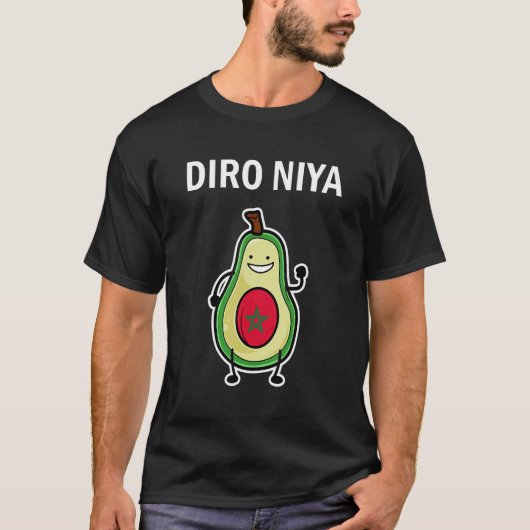 Diro Niya Ras Lavoca Beliebtes marokkanisches Wor T-Shirt (Vorderseite)