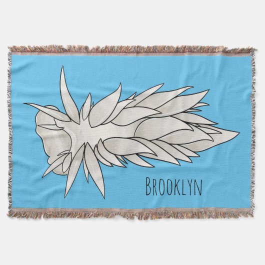 Dirona albolineata NudiBranntbild Cartoon Decke (Vorderseite)