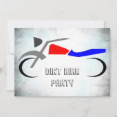 Dirt Bike 30. Geburtstag Einladung (Vorderseite)