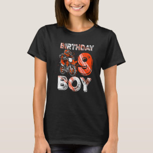 Dirt Bike 9. Geburtstag Dirtbike Motorrad 2022 T-Shirt