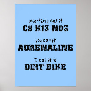 Dirt Bike Adrenalin Motocross Poster