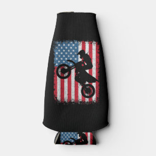 Dirt Bike American Flag Motocross Biker Men Boys V Flaschenkühler