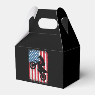 Dirt Bike American Flag Motocross Biker Men Boys V Geschenkschachtel