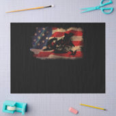 Dirt Bike American Flag Motocross Biker Seidenpapier (Basteln)