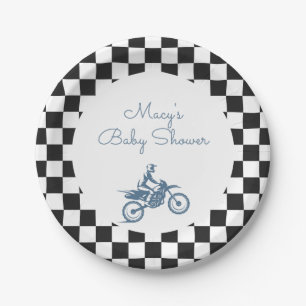 Dirt Bike Baby Shower Pappteller