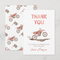 Dirt Bike Birthday Danke Karte | Bike Vielen Dank