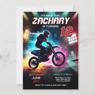 Dirt Bike Birthday Einladung | Einladung