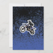 Dirt Bike Boy Blue 2. 3. Einladung (Rückseite)
