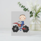 Dirt Bike - Boy Tshirts und Geschenke Postkarte (Stehend Vorderseite)