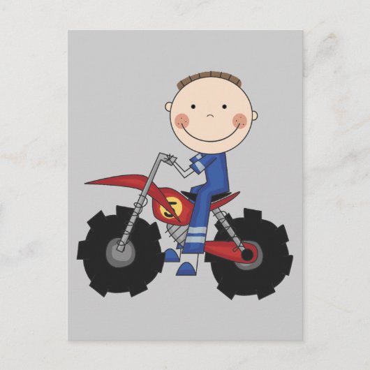 Dirt Bike - Boy Tshirts und Geschenke Postkarte (Vorderseite)
