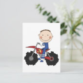 Dirt Bike - Boy Tshirts und Geschenke Postkarte (Stehend Vorderseite)