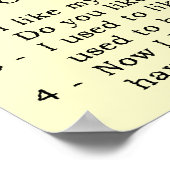 Dirt Bike Conversations Funny Poster Sign (Ecke)