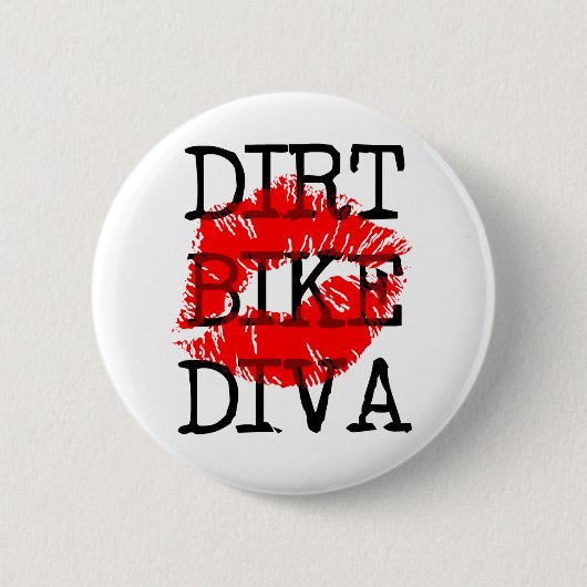 Dirt Bike Diva Motocross Button (Vorderseite)