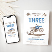 Dirt Bike Einladung zum dritten Geburtstag