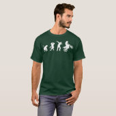 Dirt Bike Evolution Dab Dance Motocross Affe T-Shirt (Vorne ganz)