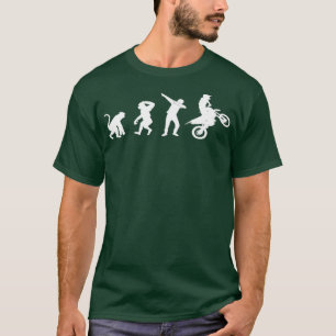 Dirt Bike Evolution Dab Dance Motocross Affe T-Shirt