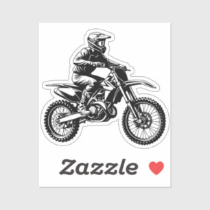 Dirt Bike Fahrer  Aufkleber