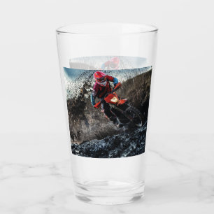 Dirt-Bike-Fahrer-Kissen Glas