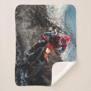 Dirt-Bike-Fahrer-Kissen Sherpadecke
