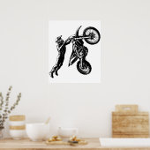 Dirt Bike Fahrer Poster (Küche)