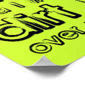 Dirt Bike Fingers Funny Motocross Plakatzeichen Poster (Ecke)