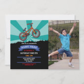 Dirt Bike Geburtstag Einladung Reiten Schlamm Fun (Vorderseite)