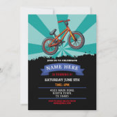 Dirt Bike Geburtstag Einladung Reiten Schlamm Spur (Vorderseite)