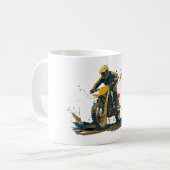 Dirt Bike Graphic Coffee Mug Kaffeetasse (Vorderseite Links)