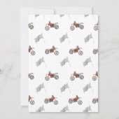 Dirt Bike jedes Alter Geburtstag Einladung (Rückseite)