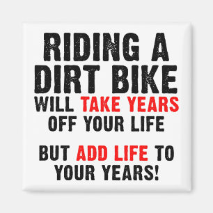 Dirt Bike Leben für Deine Jahre Lustiger Kühlschra Magnet