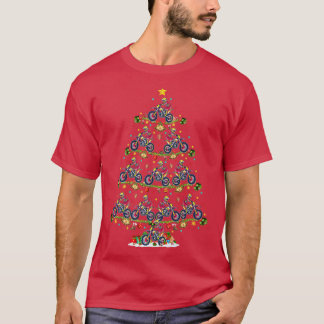 Dirt Bike Lover Xmas Matching Santa Dirt Bike T-Shirt