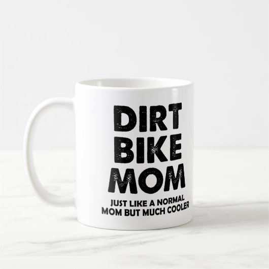 Dirt Bike Mama Funny Motocross Tasse oder Reisebug (Links)