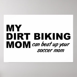 Dirt Bike Mama Lustiges Poster