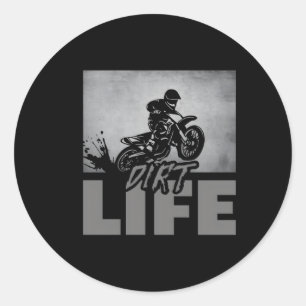 Dirt Bike Motocross Dirt Bike Motocross Runder Aufkleber