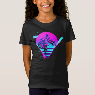 Dirt Bike Motocross Dirt Bike Vaporwave Vintag T-Shirt