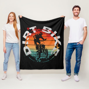 Dirt-Bike-Motocross-Fahrer Fleecedecke