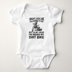 Dirt Bike Motocross Funny Baby Strampler