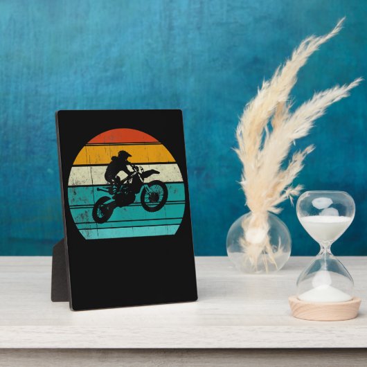 Dirt Bike Motocross Motorrad Geschenk für Männer Fotoplatte (Seite)