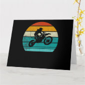 Dirt Bike Motocross Motorrad Geschenk für Männer Karte (Gelbe Blume)