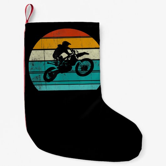Dirt Bike Motocross Motorrad Geschenk für Männer Kleiner Weihnachtsstrumpf (Vorderseite)