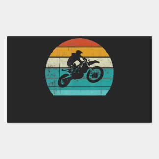 Dirt Bike Motocross Motorrad Geschenk für Männer Rechteckiger Aufkleber
