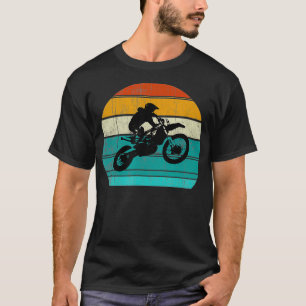 Dirt Bike Motocross Motorrad Vintage Retro Jungen T-Shirt
