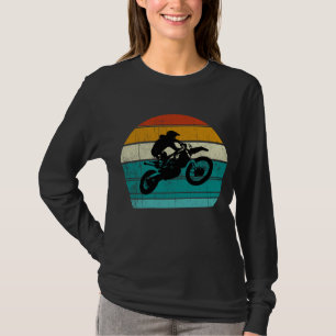 Dirt Bike Motocross Motorrad Vintage Retro Jungen T-Shirt
