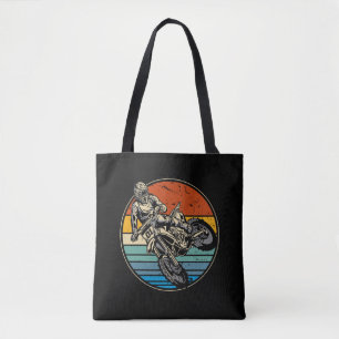 Dirt Bike Motocross Motorrad Vintage Retro Tasche