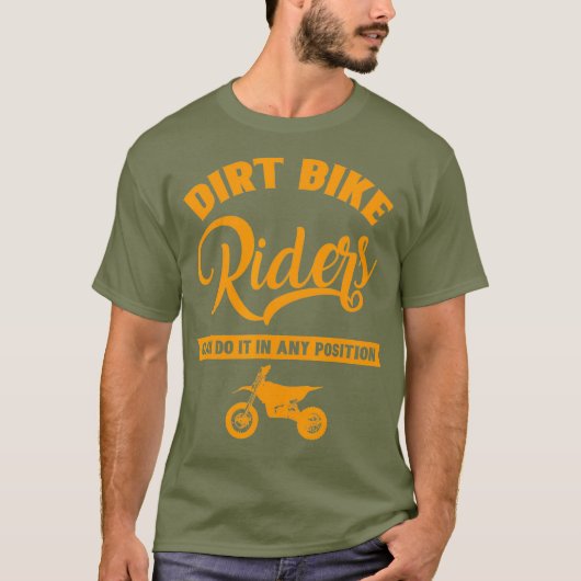 Dirt-Bike-Motocross-MX-Fahrer jede Position aus T-Shirt (Vorderseite)