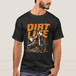Dirt Bike Motocross Off Road Rennsport Leben Fahre T-Shirt